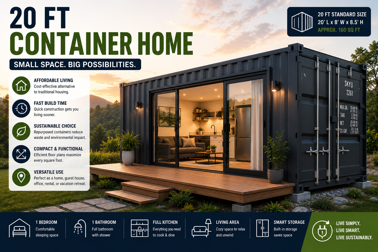 20 ft container home 1