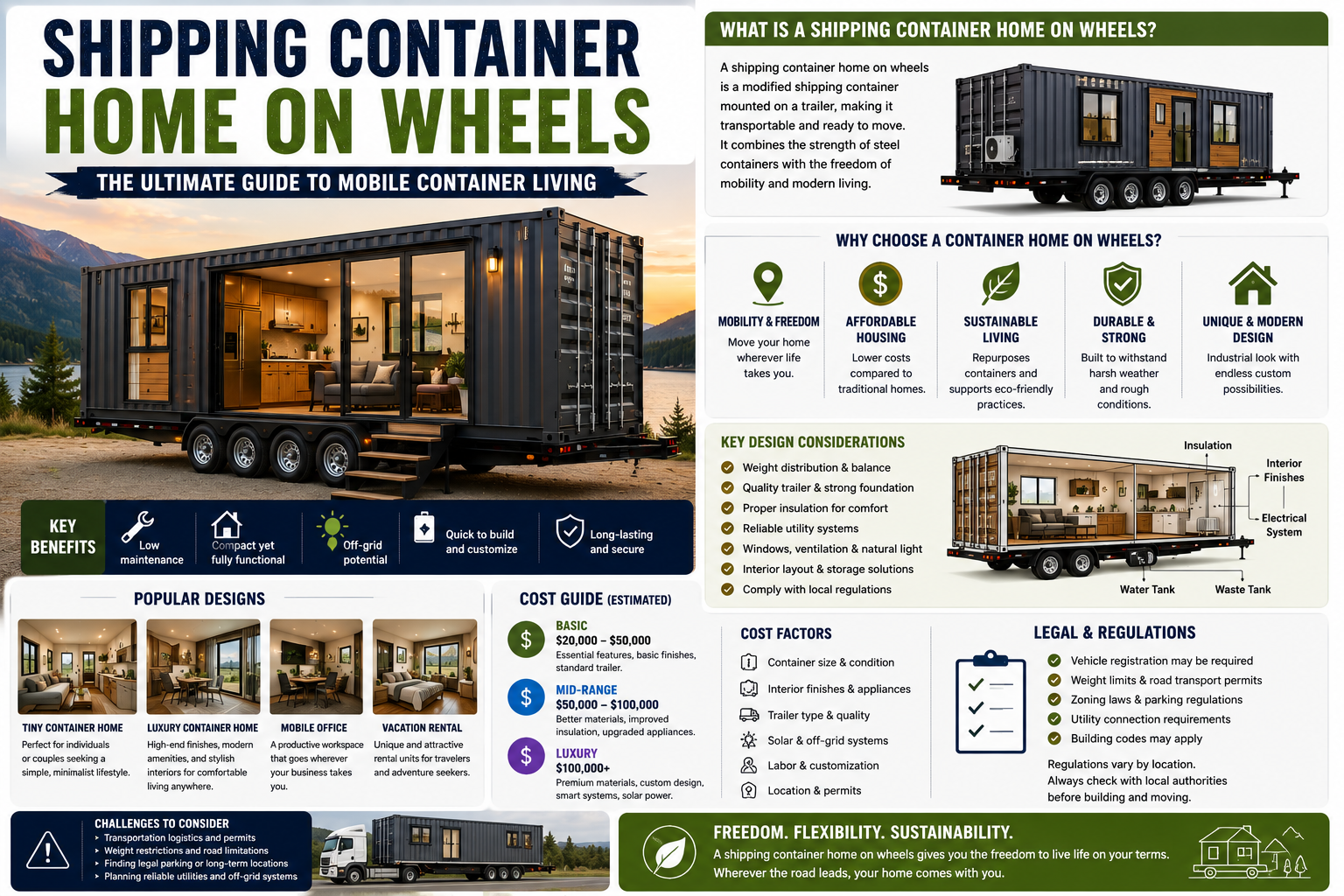 Shipping Container Home on Wheels: Mobile Living Made Easy